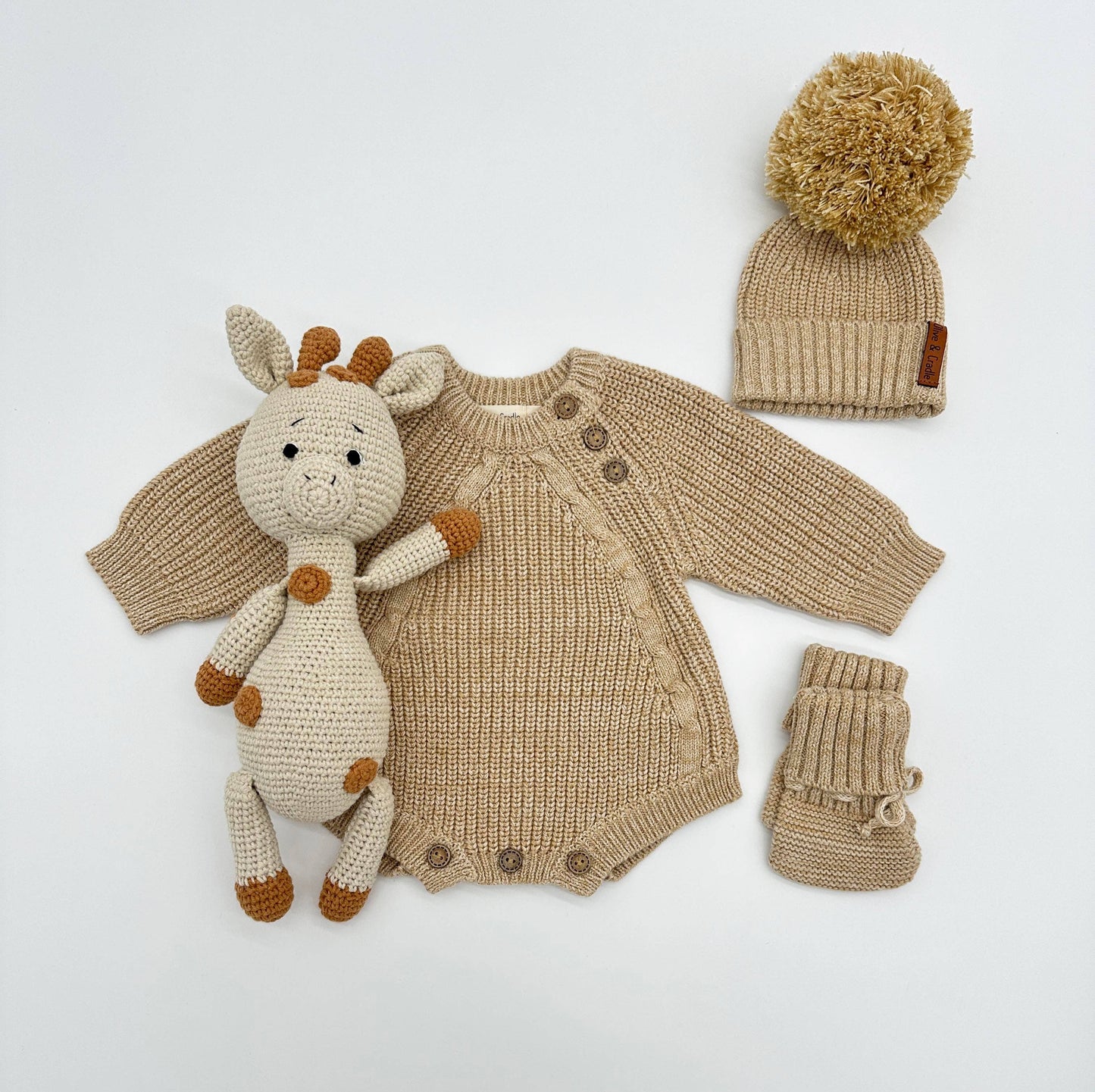 Elliot Knitted Sweater Romper: Oregano