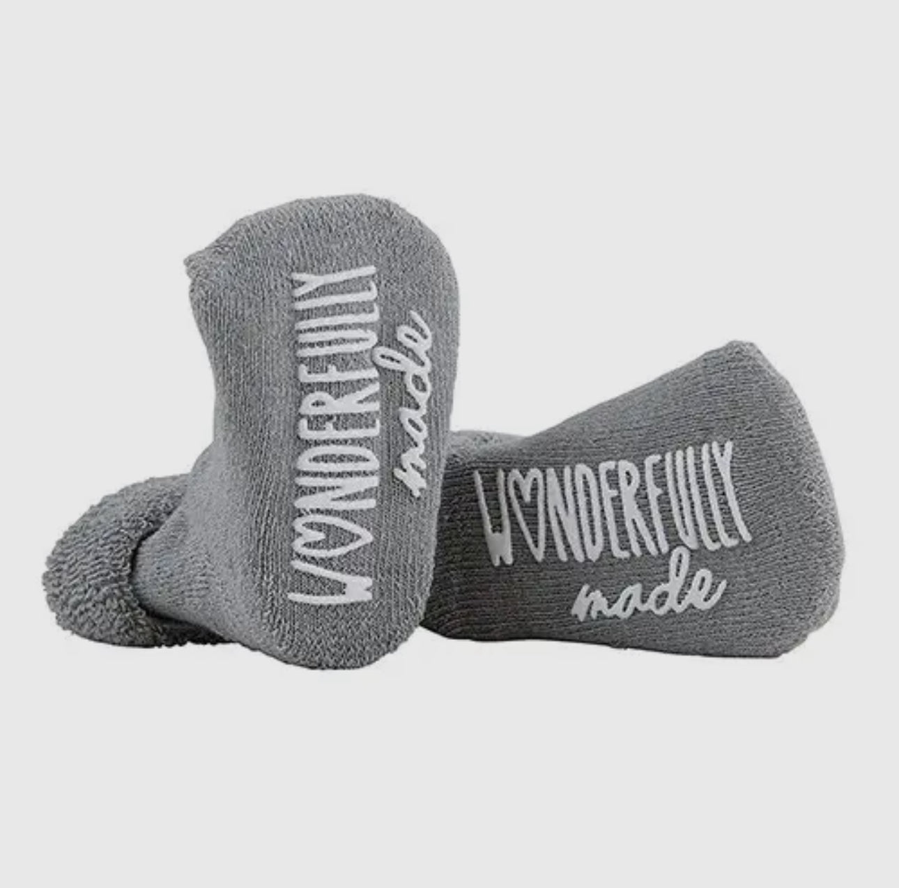 Wonderfully Made Gray Baby Socks