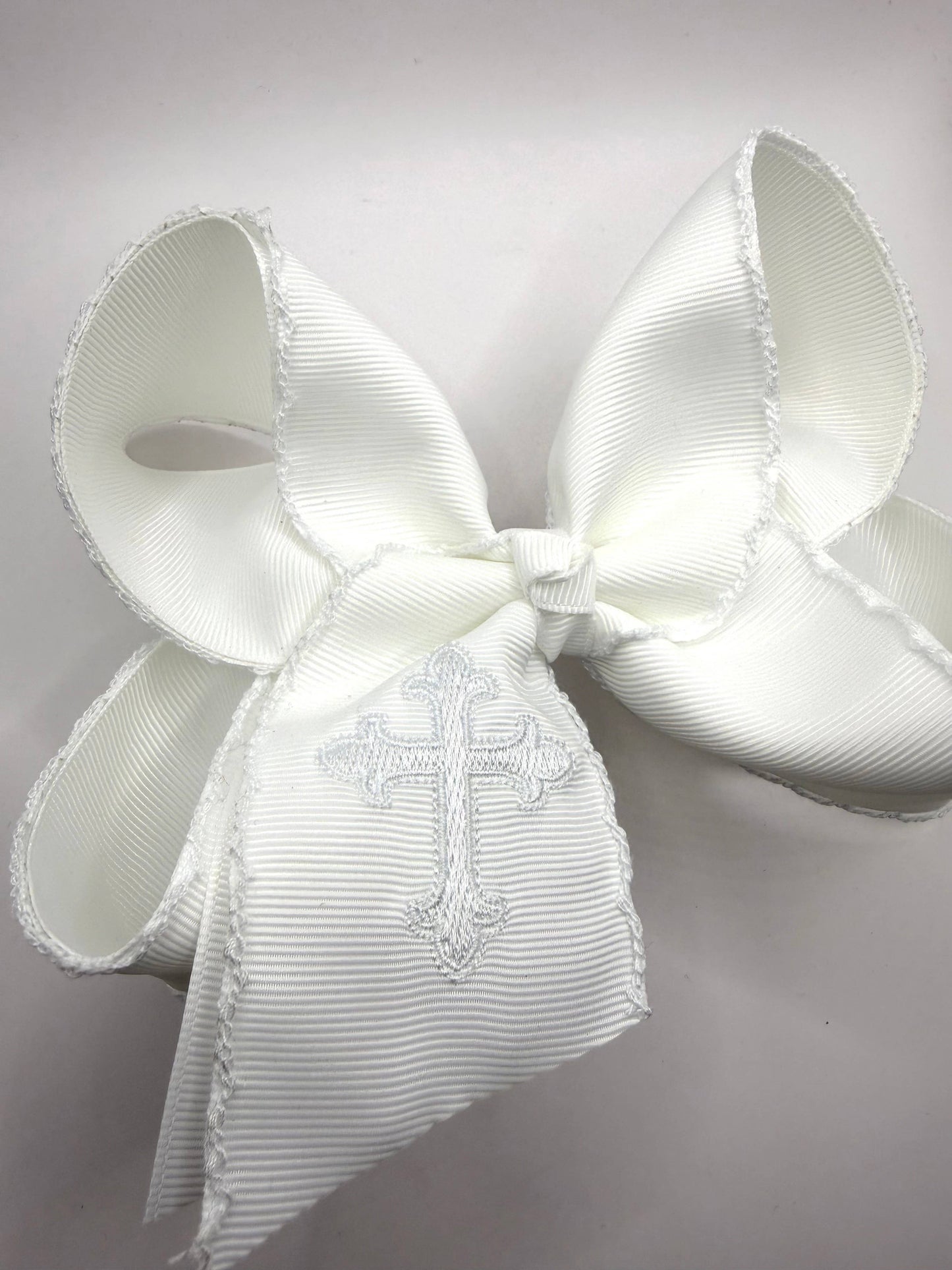 White Cross Moonstitch