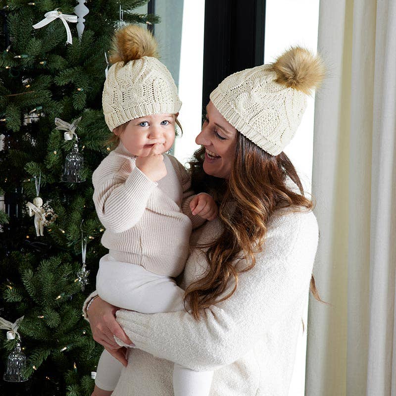 Mama + Mini Knit Hat Set