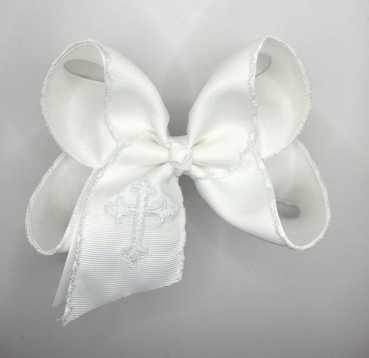 White Cross Moonstitch