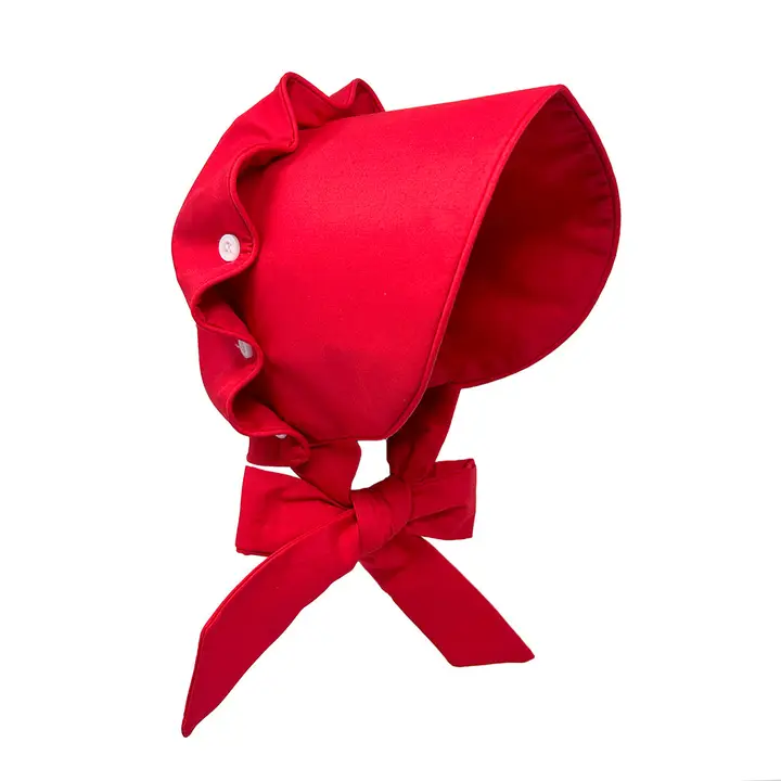 Southern Style Baby Bonnet (RED)