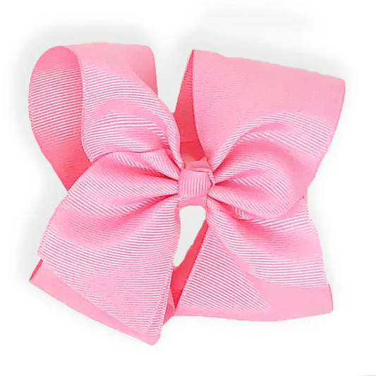 5 inch Grosgrain Hairbow (TULIP PINK)