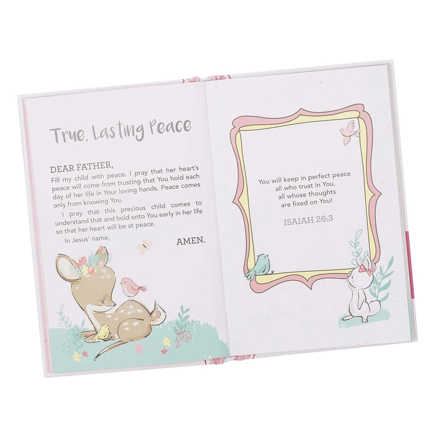 Girls Book of Prayers Padded Hardcover Kids Books